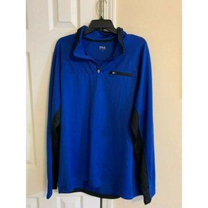 Fila Sport Men's Blue Pullover Running Jacket XL